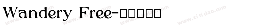Wandery Free字体转换
